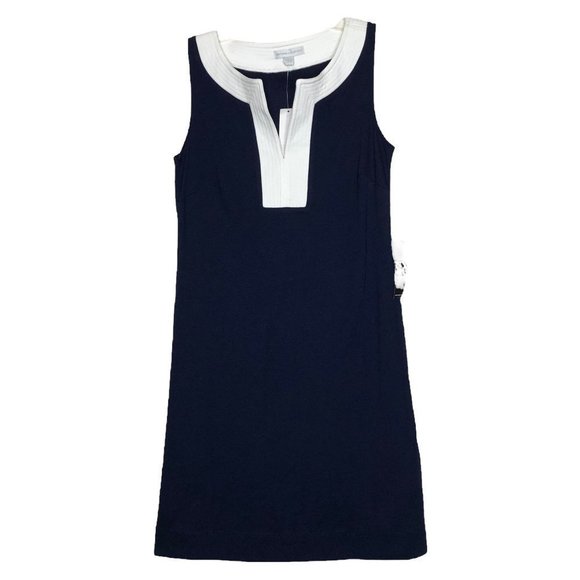 New York & Company Dresses & Skirts - NWT- NEW YORK & COMPANY 100% Cotton Blue & White Sleeveless Dress - Size X-Small